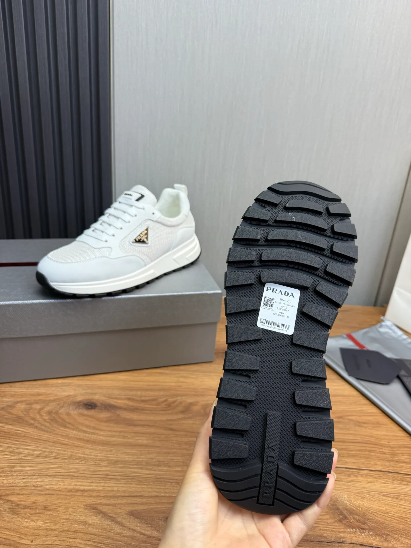 Men's shoes 💰560💰 [PRADA] Popular items in men's shoes counters, synchronized with the official website, high-quality cowhide stitching breathable mesh + cowhide lining, 1🆚1 replica, original sole, 38-45 (customized for 45, non-refundable)